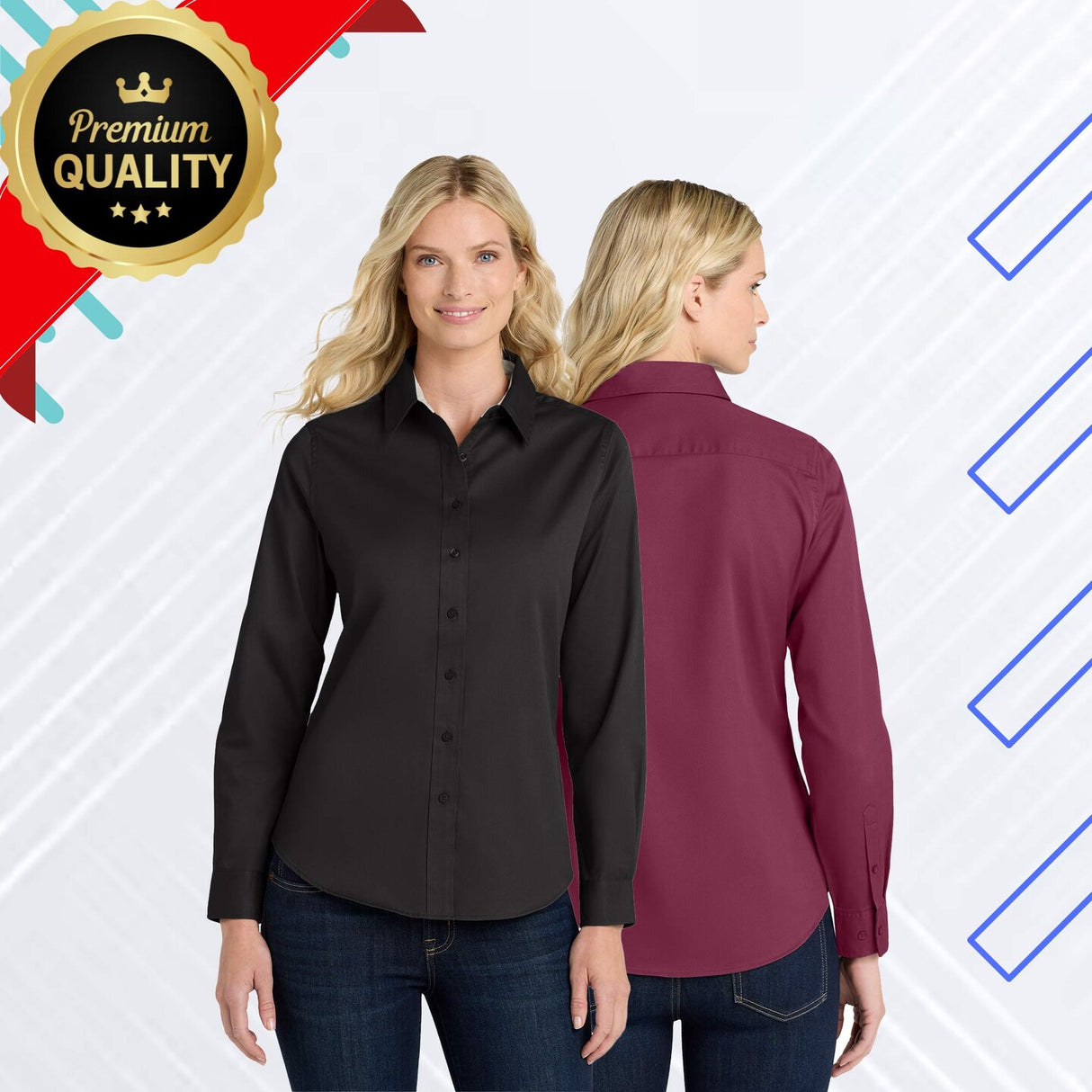 Port Authority® Women's Long Sleeve Easy Care Shirt