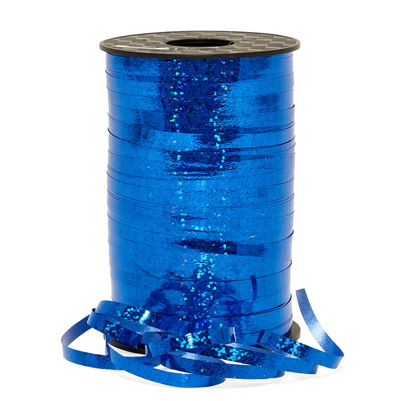 3/16" Holographic Curling Ribbon 3/16 '' X 250 yd Royal Color 1 / ROLL