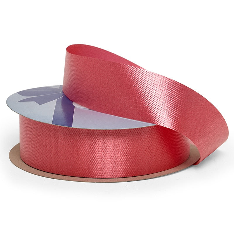 1-7/16" Embossed Poly Ribbon 1 7/16 '' X 100 yd Red Color 1 / roll