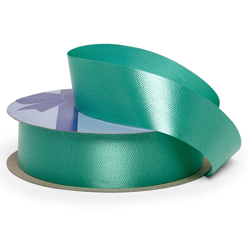 1-7/16" Embossed Poly Ribbon 1 7/16 '' X 100 yd Emerald Color 1 / roll