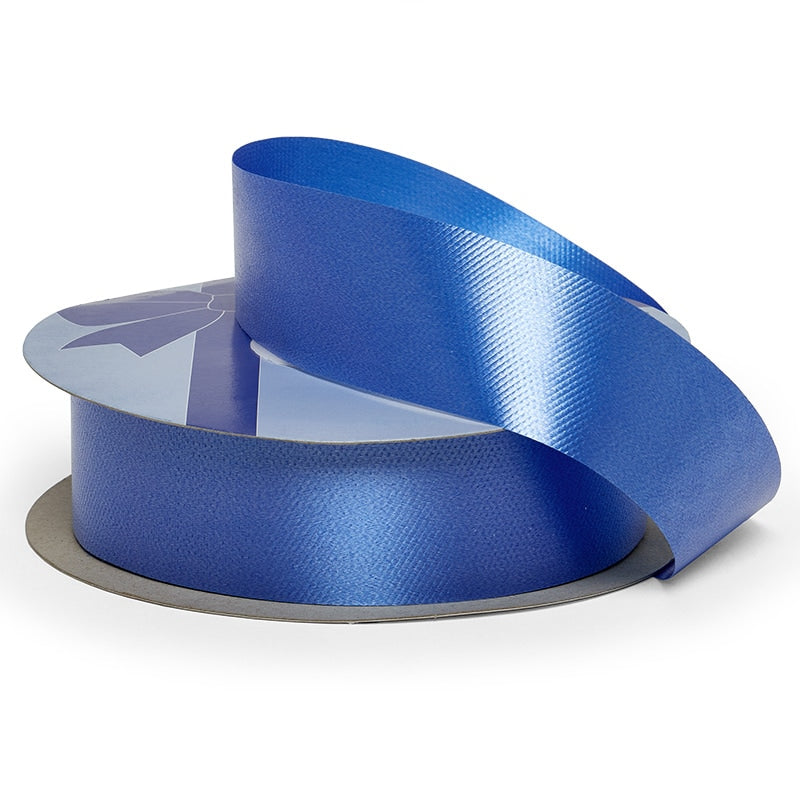 1-7/16" Embossed Poly Ribbon 1 7/16 '' X 100 yd Royal Color 1 / roll