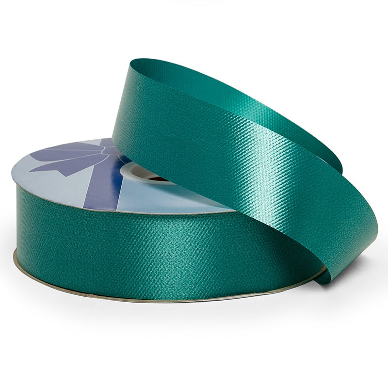 1-7/16" Embossed Poly Ribbon 1 7/16 '' X 100 yd Teal Color 1 / roll