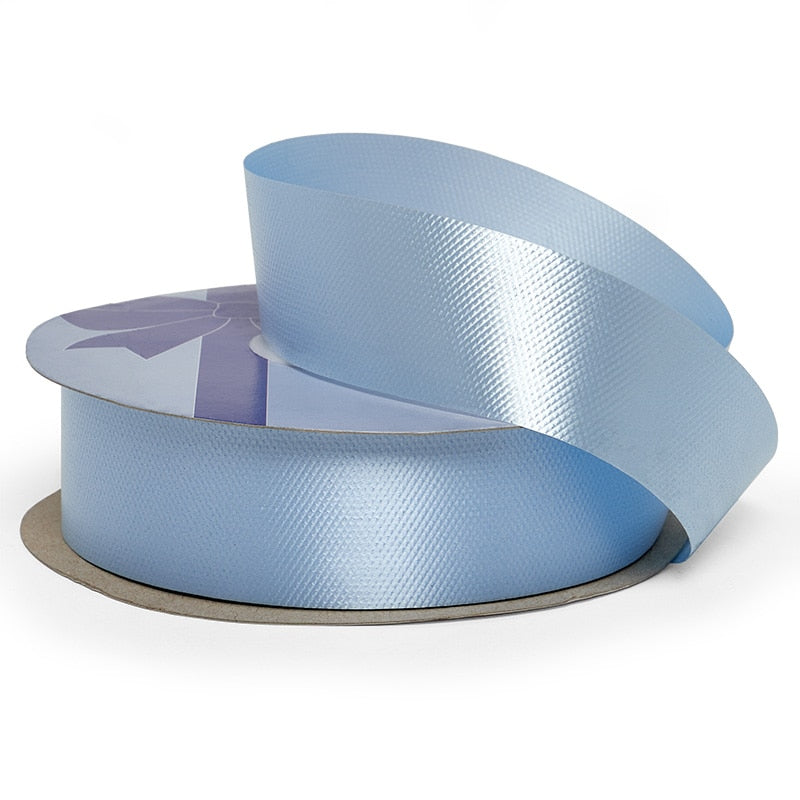 1-7/16" Embossed Poly Ribbon 1 7/16 '' X 100 yd Light Blue Color 1 / roll