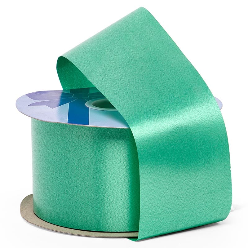 2-3/4" High Gloss Poly Ribbons 2 3/4 '' x 100 yd Emerald Color 1 / ROLL