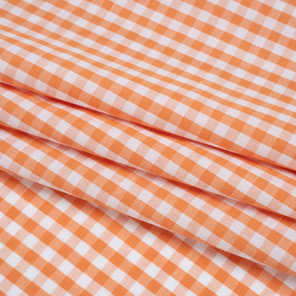 Cotton Gingham 0.25" - Orange - Londrina Collection