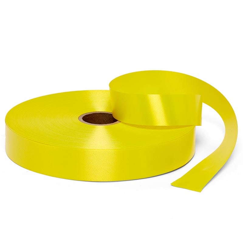 Satin Finish Poly Ribbon 3/4 '' X 250 yd Daffodil Color