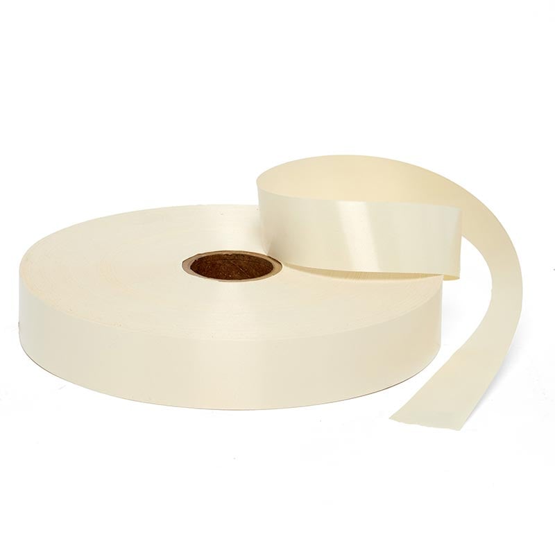 Satin Finish Poly Ribbon 3/4 '' X 250 yd Ivory Color