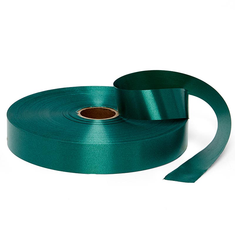 Satin Finish Poly Ribbon 3/4 '' X 250 yd Forest Green Color