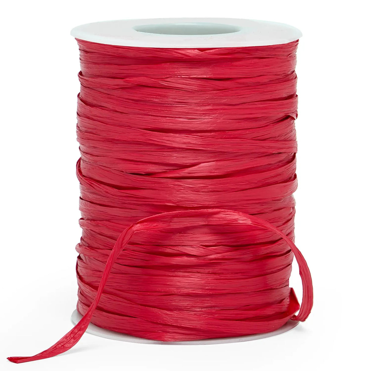 Colored Matte Raffia Ribbon 1/4 '' X 100 yd Red Color 1 / roll