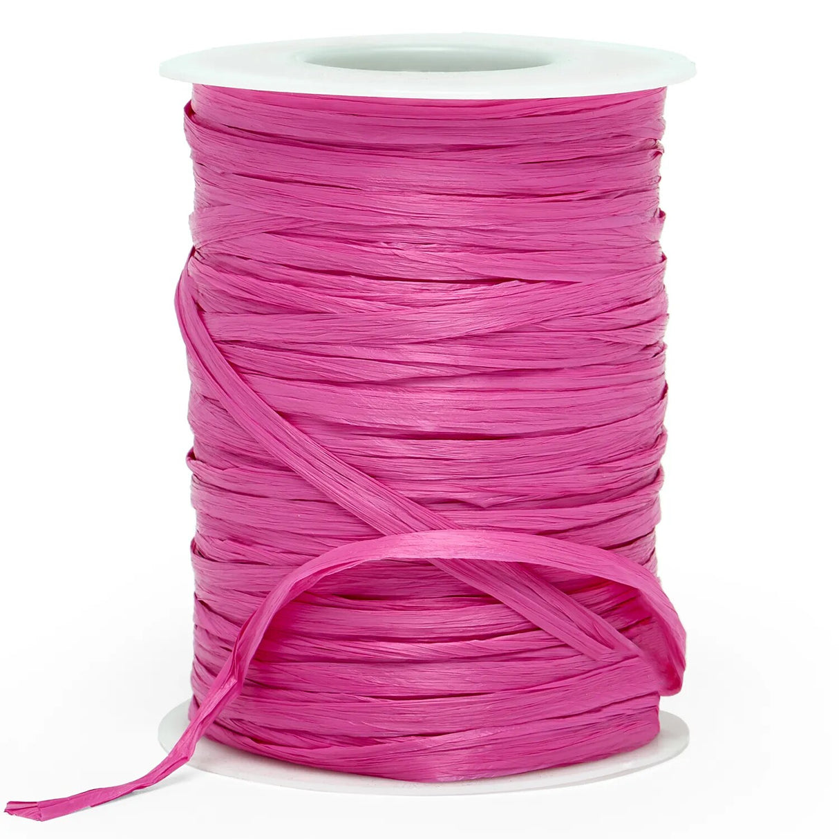 Colored Matte Raffia Ribbon 1/4 '' X 100 yd Azalea Color 1 / roll