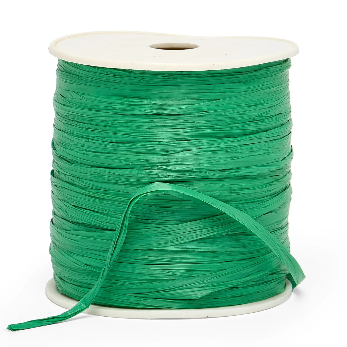 Colored Matte Raffia Ribbon 1/4 '' X 100 yd Emerald Color 1 / roll