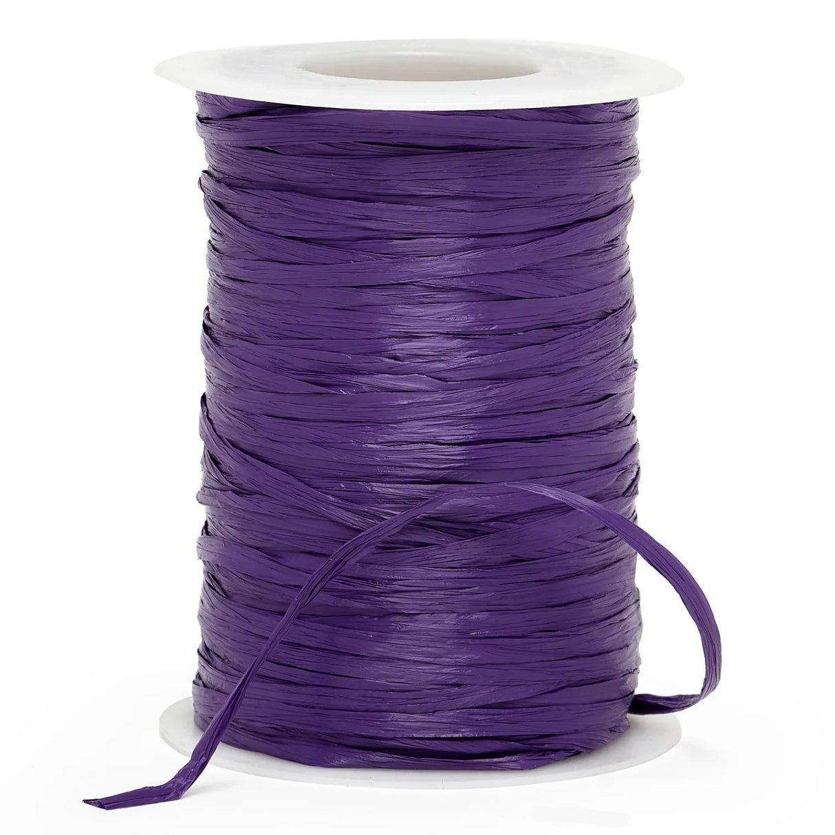 Colored Matte Raffia Ribbon 1/4 '' X 100 yd Purple Color 1 / roll