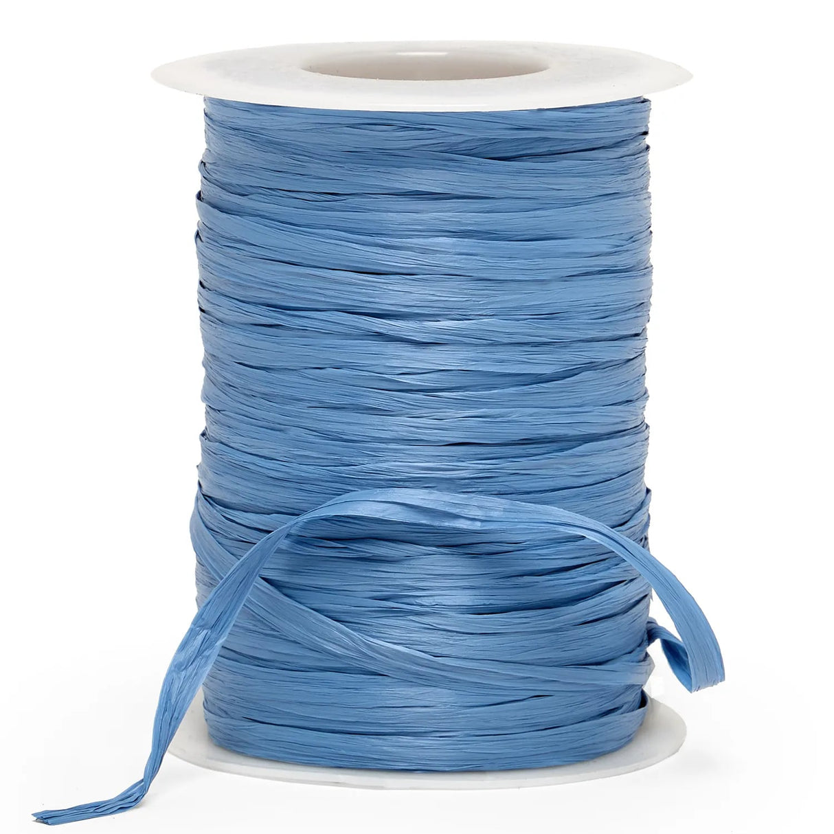 Colored Matte Raffia Ribbon 1/4 '' X 100 yd Copenhagen Blue Color 1 / roll