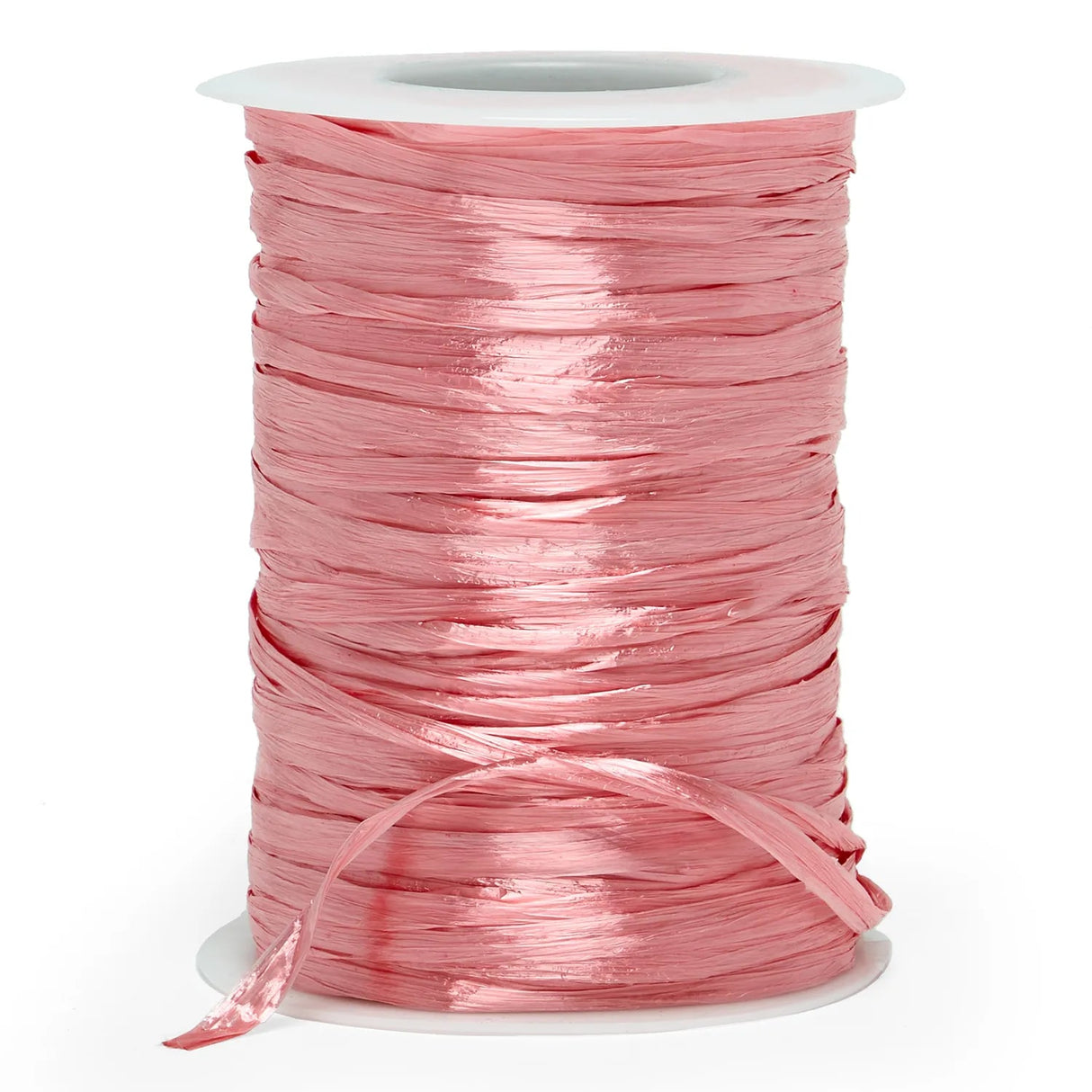Colored Pearlized Raffia Ribbon 1/4 '' X 100 yd Pink Color 1 / roll