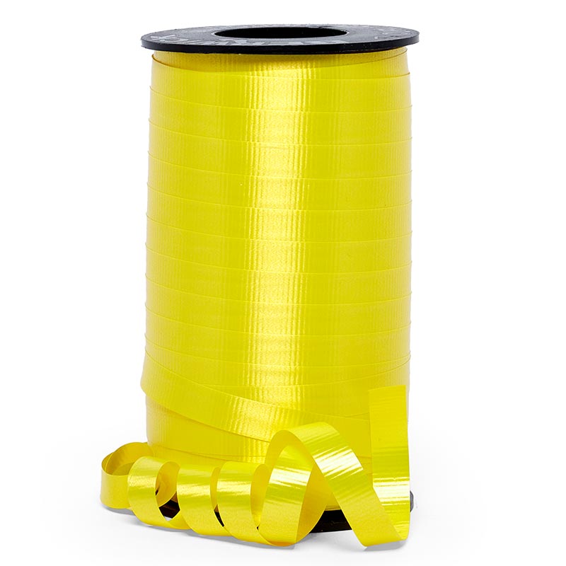 Premium Crimped Curling Ribbon 3/8 '' X 250 yd Daffodil Color 1 / roll
