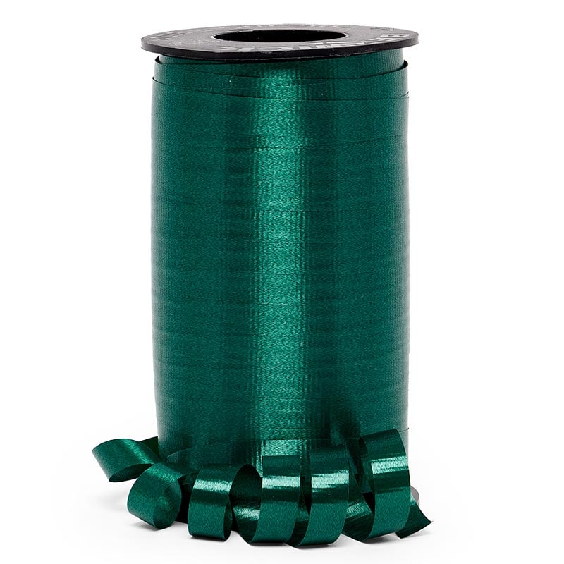 Premium Crimped Curling Ribbon 3/8 '' X 250 yd Forest Color 1 / roll