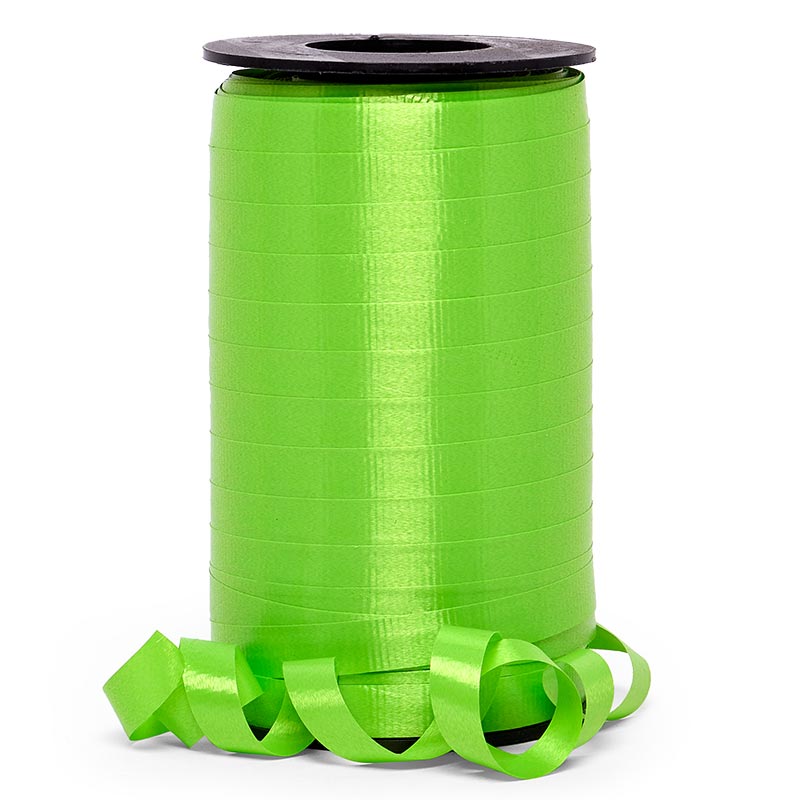 Premium Crimped Curling Ribbon 3/8 '' X 250 yd Lime Color 1 / roll