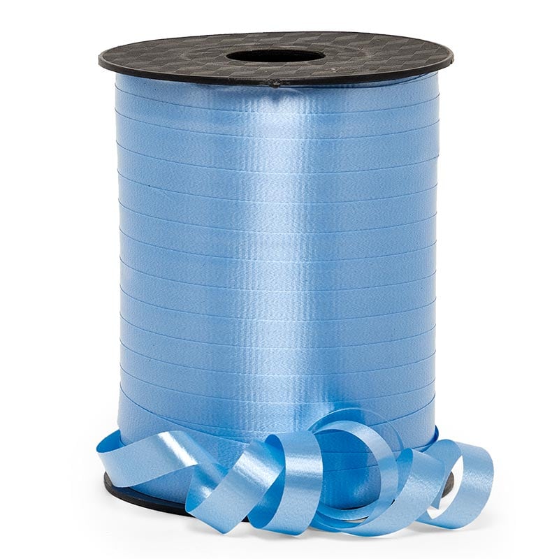 Premium Crimped Curling Ribbon 3/8 '' X 250 yd Pastel Blue Color 1 / roll