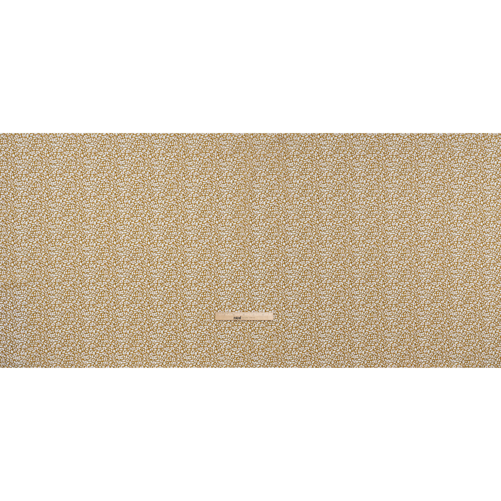 Liberty Fabrics Tana Lawn® - Feather Meadow Yellow - Yellow Ochre and White Flowers and Leaves