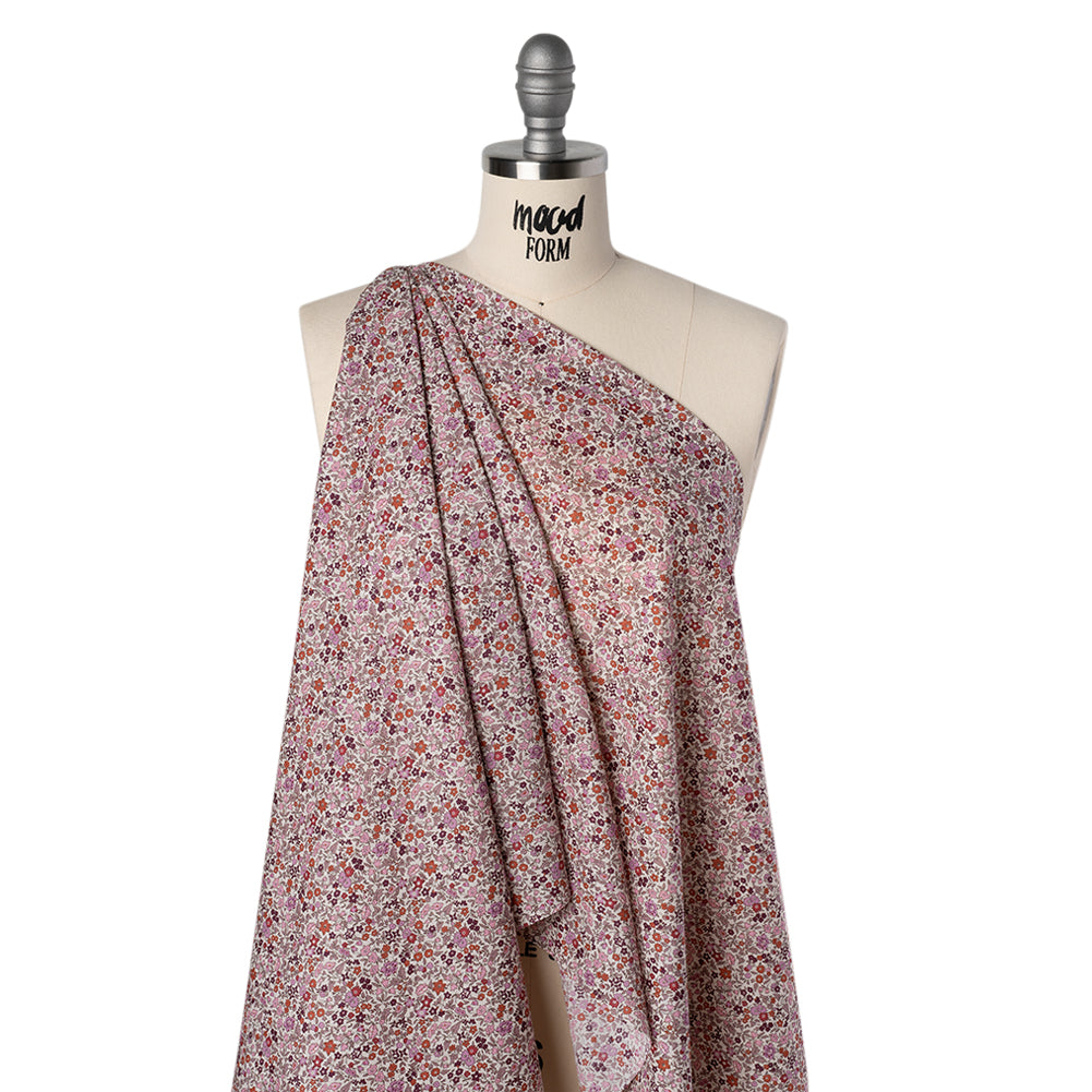 Liberty Fabrics Tana Lawn® - Ava Pink - Pink, Red and Burgundy Florals