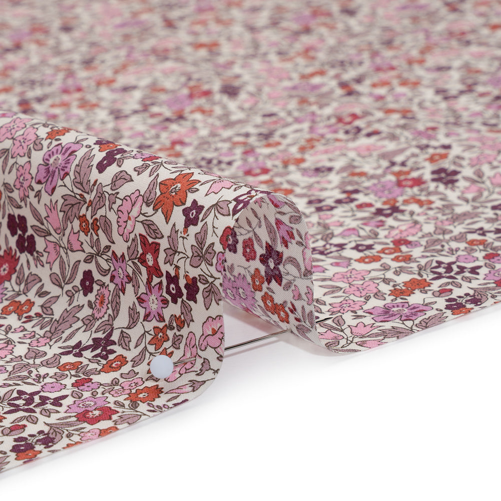 Liberty Fabrics Tana Lawn® - Ava Pink - Pink, Red and Burgundy Florals