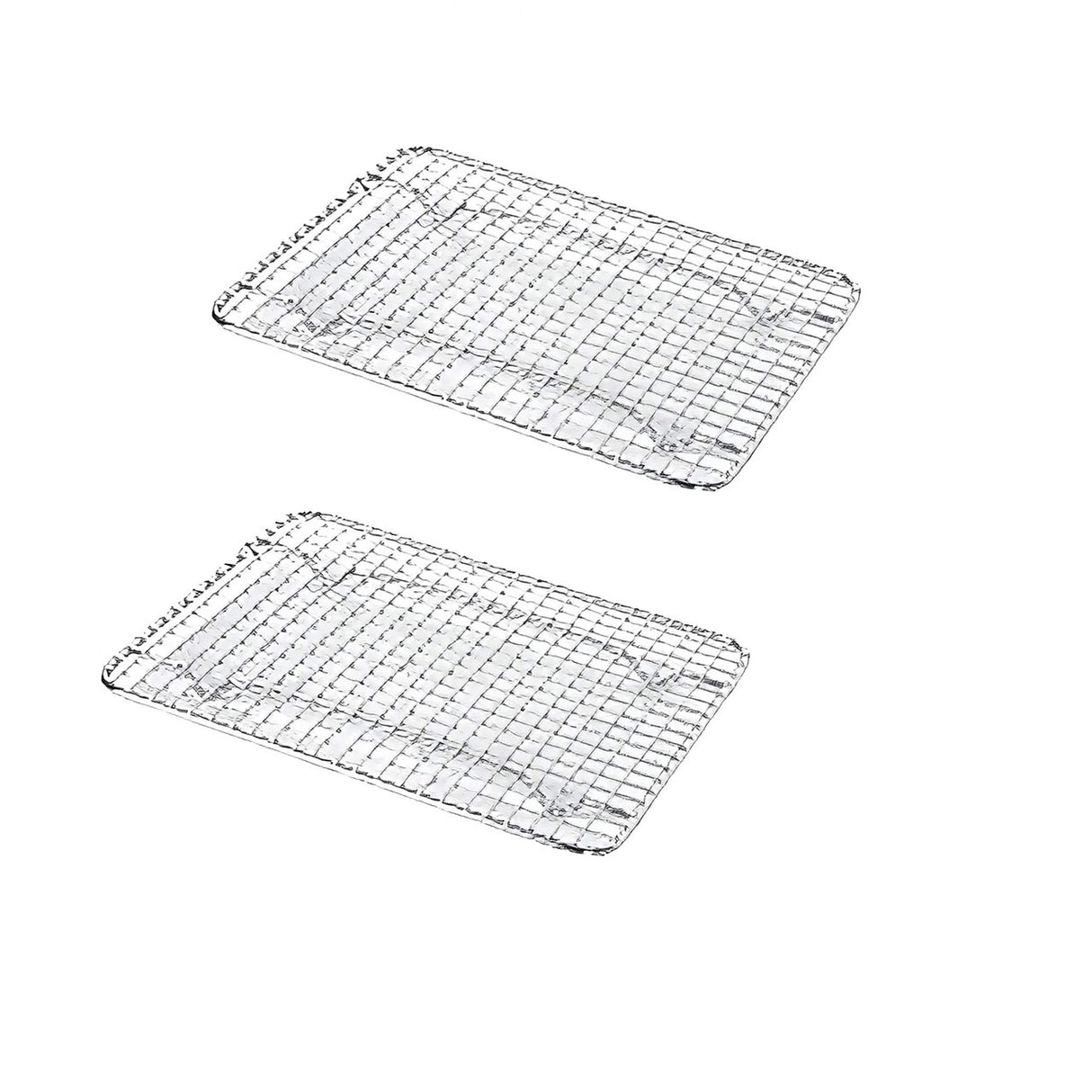 Chrome Plated Footed Wire Pan Grate 18 x 10 Full Size