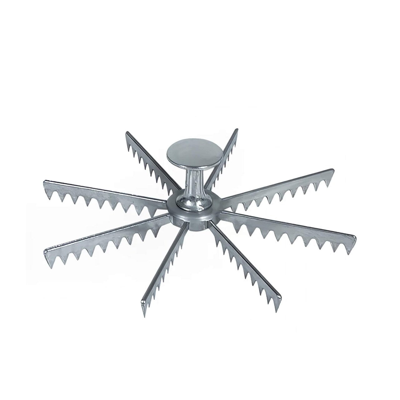 Pie Marker 8 Cut Cast Aluminum Polished Finish