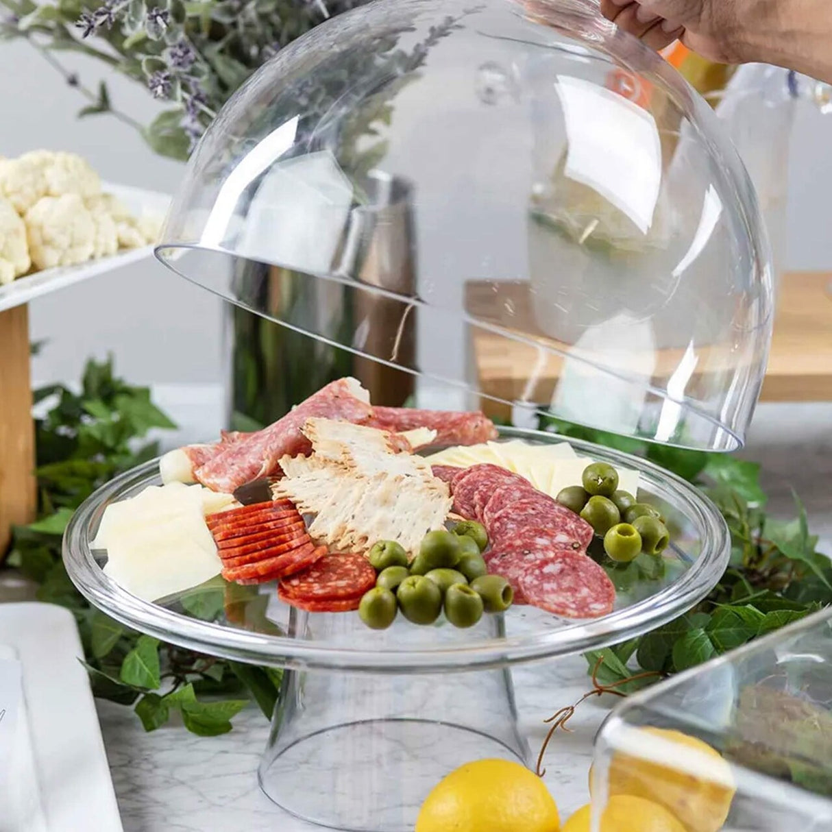 Clear Round Cake Dome Cover SAN Plastic