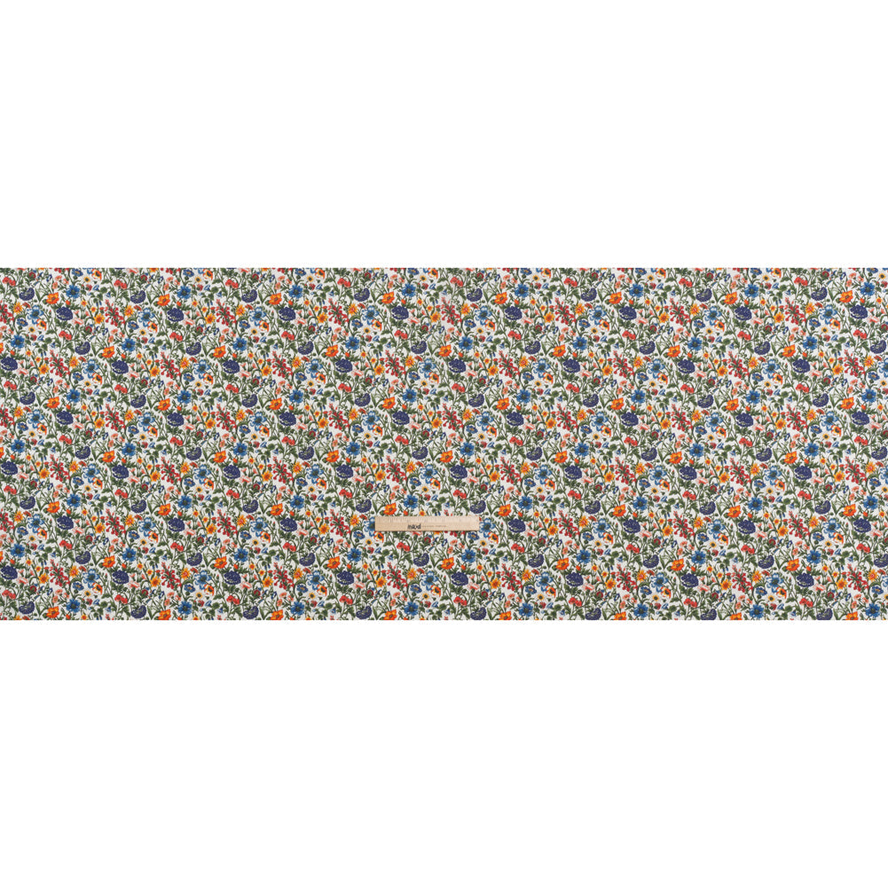 Liberty Fabrics Tana Lawn® - Rachel Multi Bright - Red, Yellow and Purple Flowers and Foliage