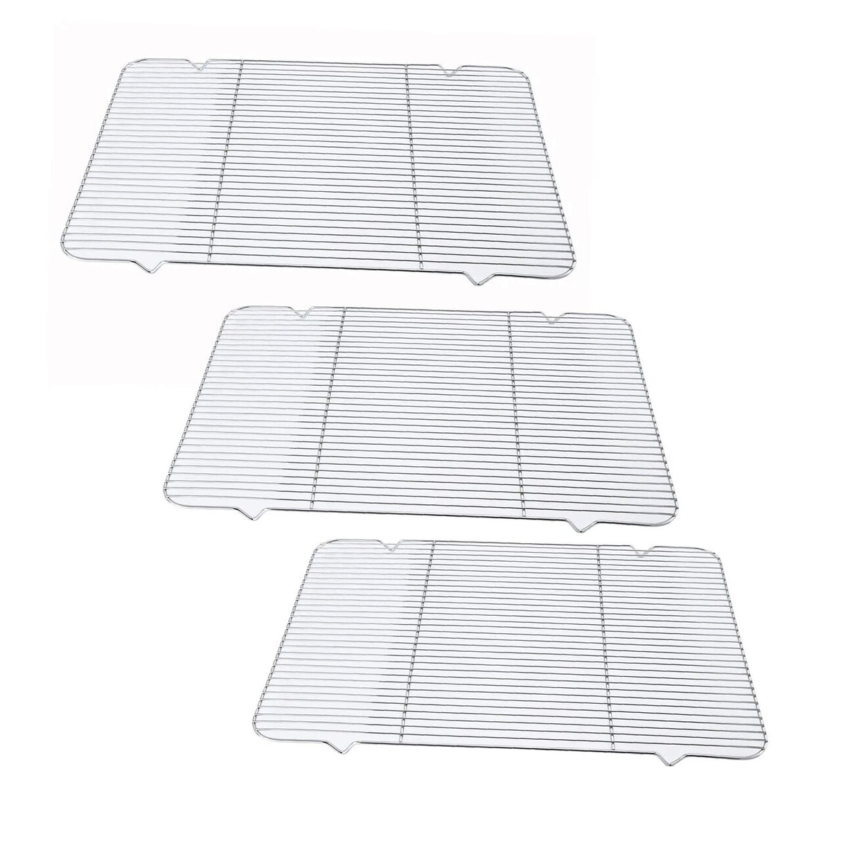 Large Chrome Rectangular Icing Cooling Rack with Feet 25 x 16.25 Inches