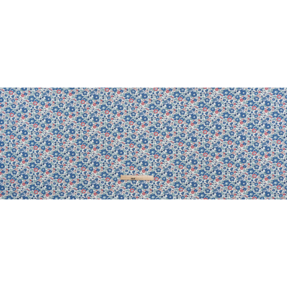Liberty Fabrics Tana Lawn® - Betsy Blue - Country Blue, Pink and Baby Blue Floral