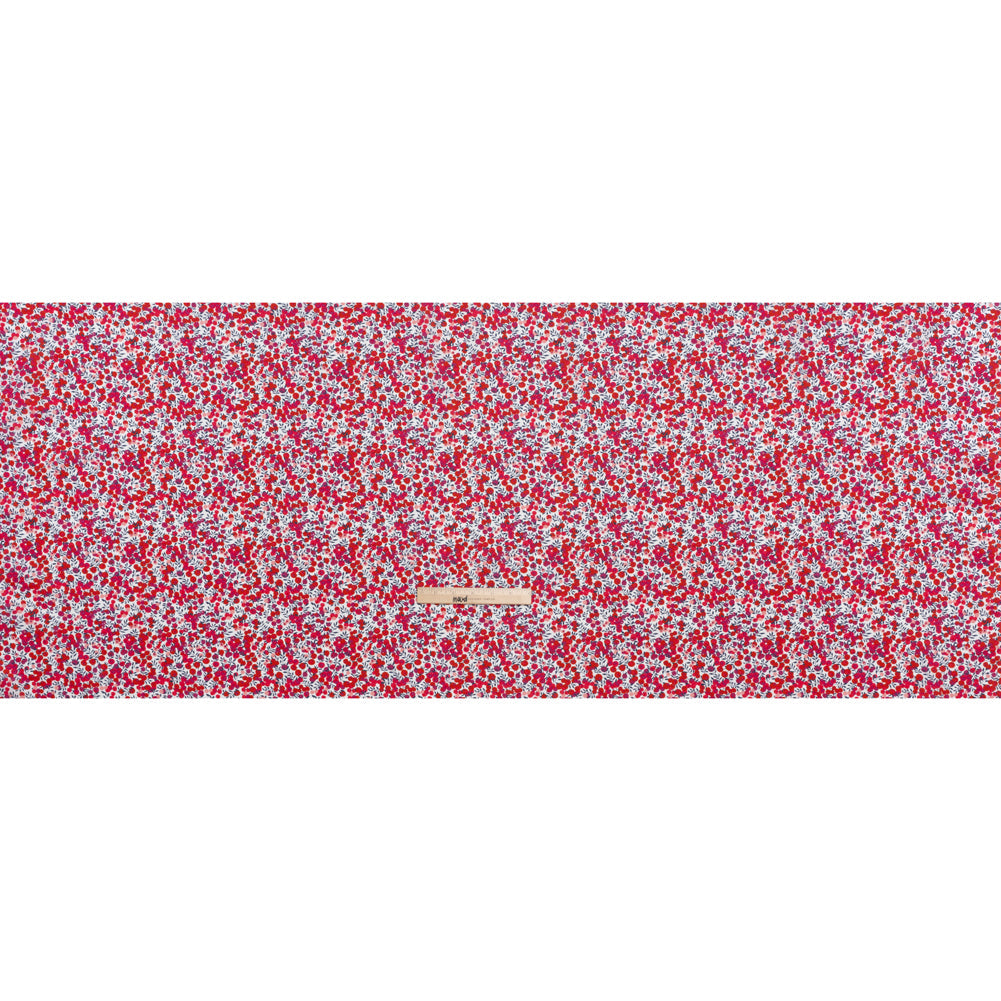 Liberty Fabrics Tana Lawn® - Wiltshire Pink - Pink, Red and Blue Leaves and Berries
