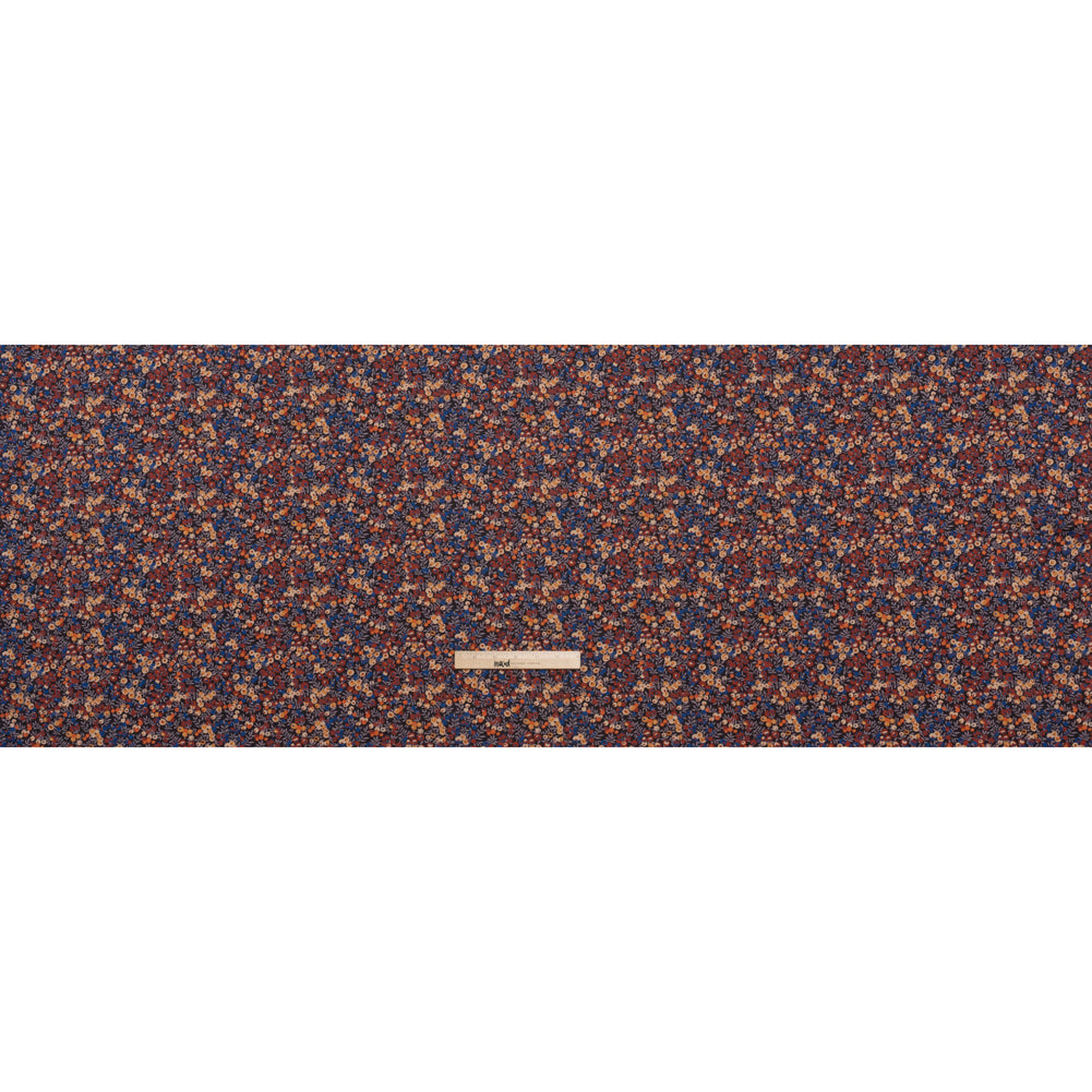 Liberty Fabrics Tana Lawn® - Wiltshire Rust - Rust Red, Orange and Blue Leaves and Berries