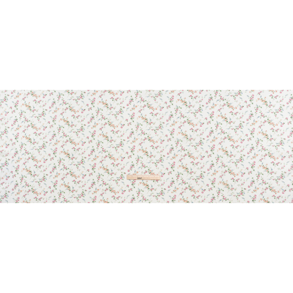 Liberty Fabrics Tana Lawn® - Elizabeth Multi Pastel - Baby Pink, Green and White Scattered Flowers
