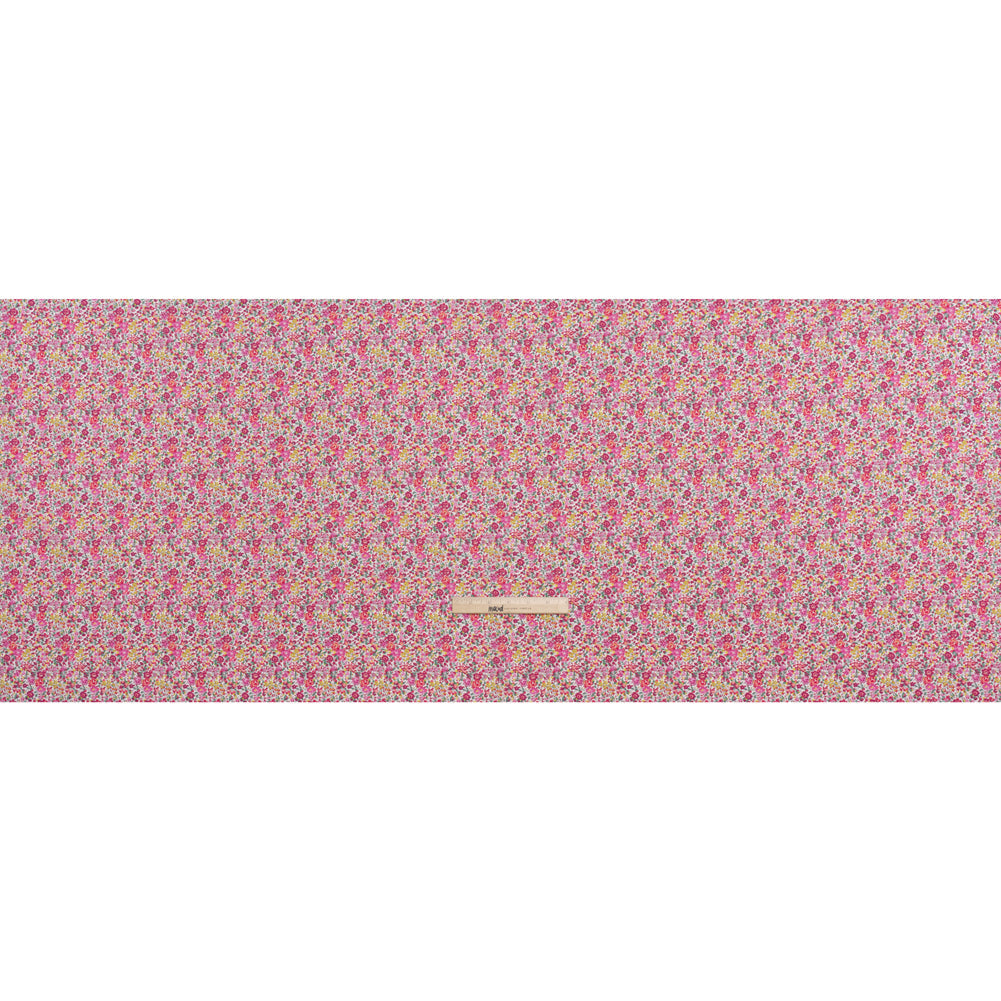 Liberty Fabrics Tana Lawn® - Emma and Georgina Pink - Nany Pink, Yellow and Green Floral