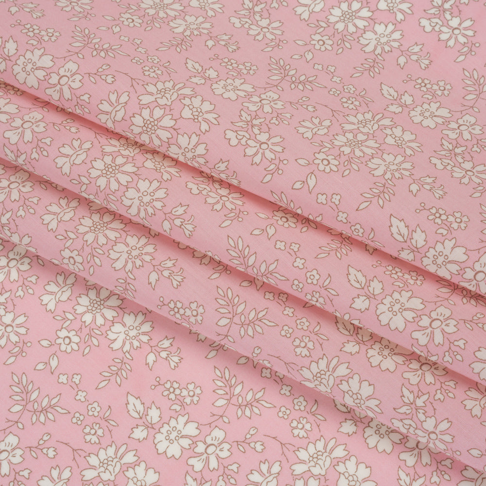 Liberty Fabrics Tana Lawn® - Capel Light Pink - Pale Pink and White Outlined Florals