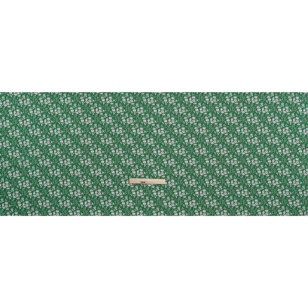 Liberty Fabrics Tana Lawn® - Capel Green - Kelly Green and White Outlined Florals