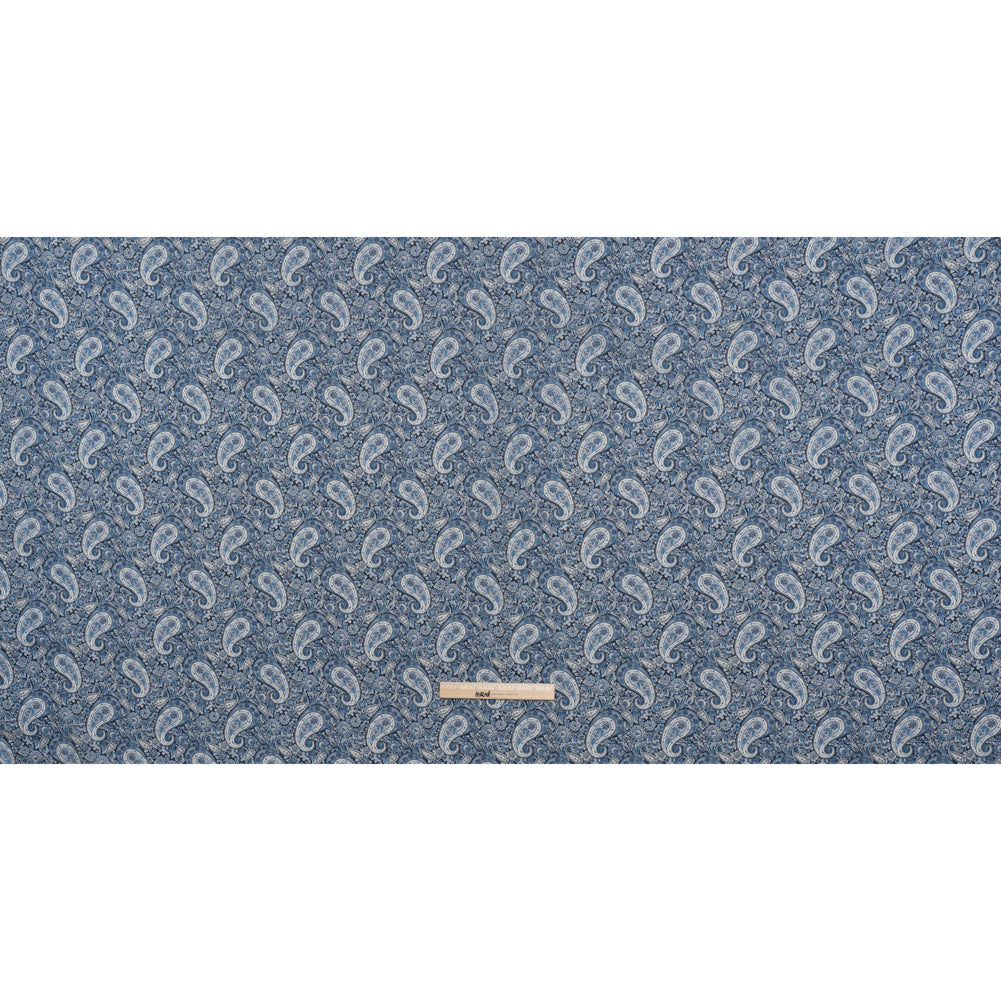 Liberty Fabrics Tana Lawn® - Lee Manor Dark Blue - Blue and White Paisley
