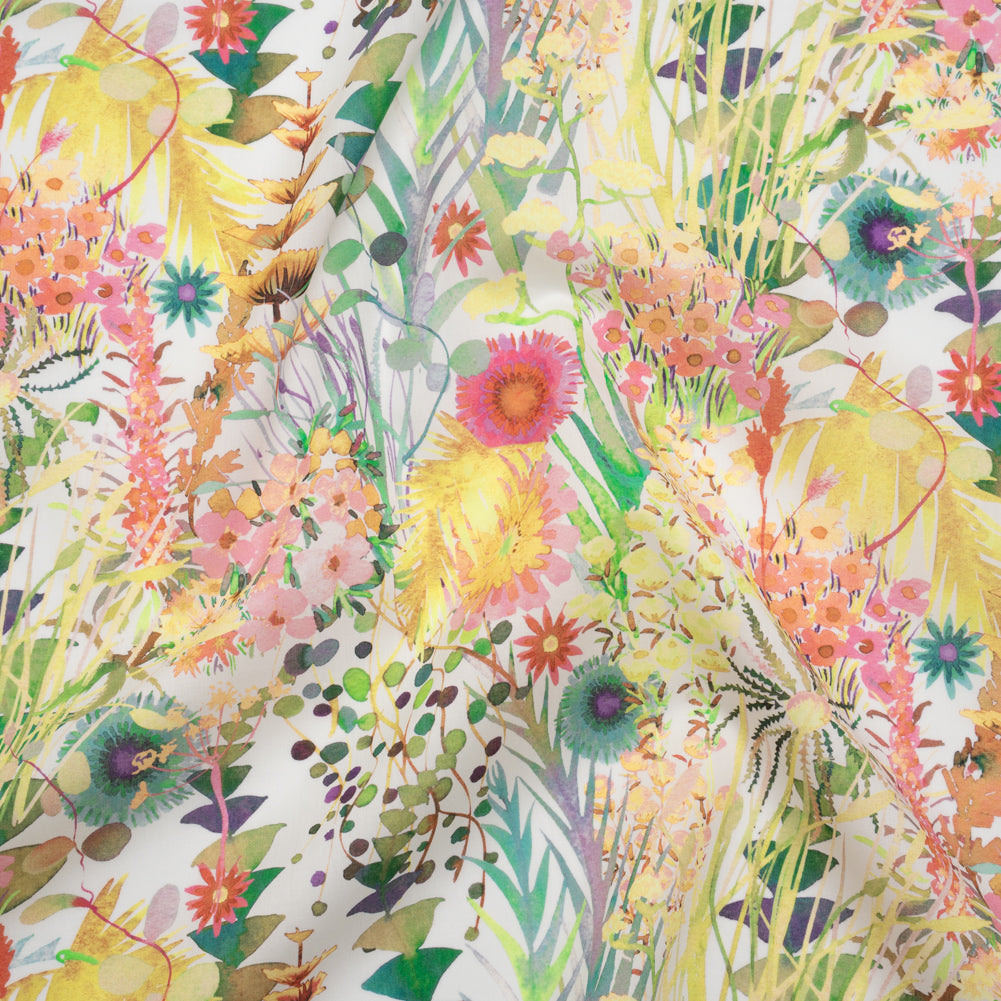 Liberty Fabrics Tana Lawn® - Tresco Multi Pastel - Yellow, Light Green and Baby Pink Painted Floral