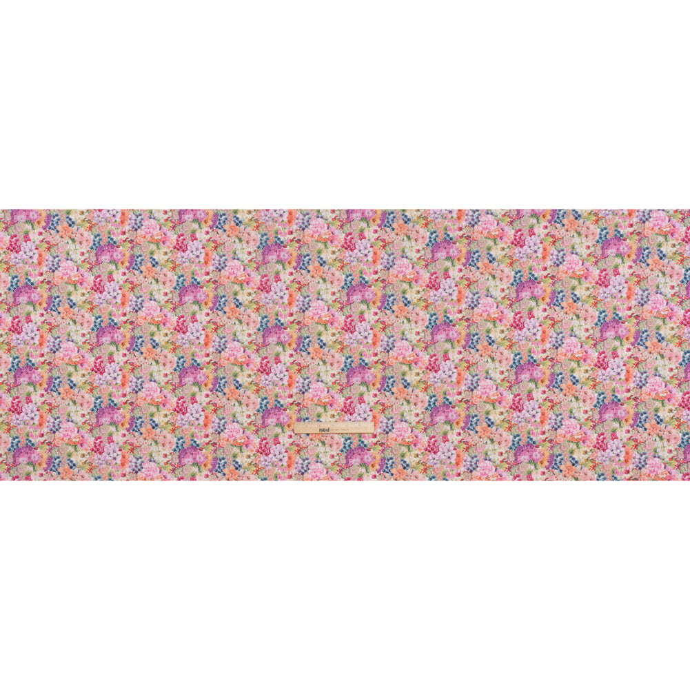 Liberty Fabrics Tana Lawn® - Painted Travels Pink - Bright Pink, Light Purple and Soft Green Lush Florals