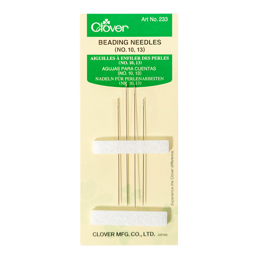 Clover Beading Needles - Sizes 10, 13 - 4 ct