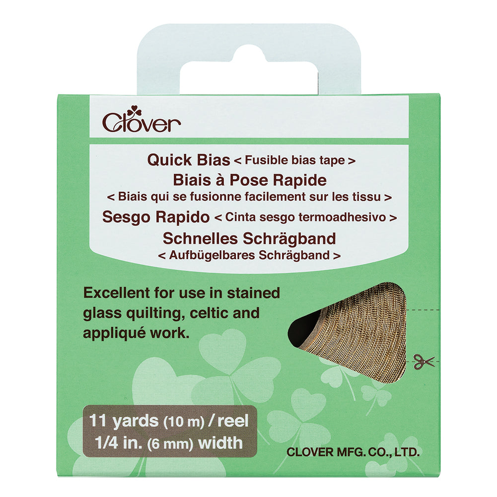 Clover Quick Bias - Gold Fusible Bias Tape - 11yds x 0.25"