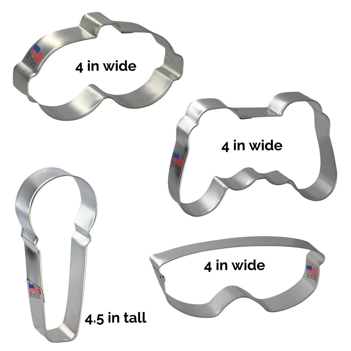Virtual Reality Cookie Cutter 4 Pc Set HS0556