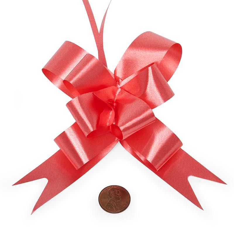 Colored Butterfly Pull Bows 4 '' Red Color 100 each / package