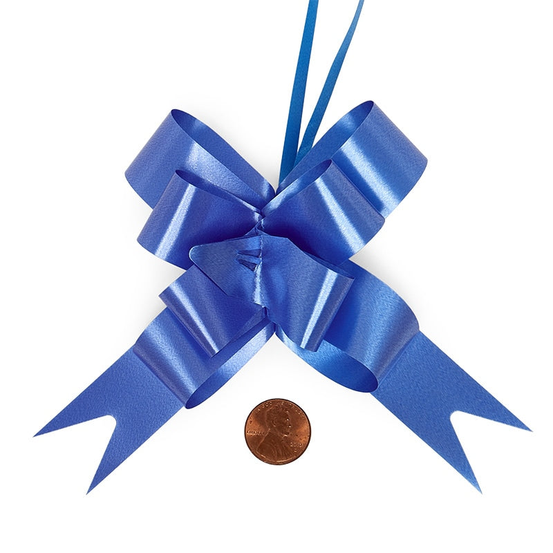 Colored Butterfly Pull Bows 4 '' Blue Color 100 each / package