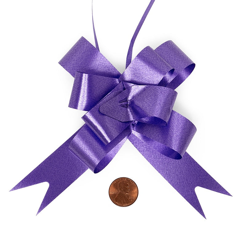 Colored Butterfly Pull Bows 4 '' Purple Color 100 each / package