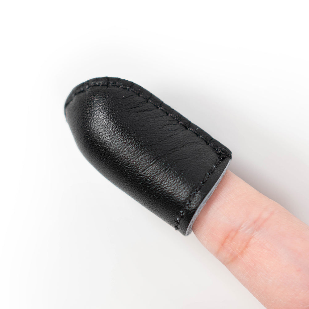 Natural Fit Leather Thimble - Limited Edition Black and Gold - Small