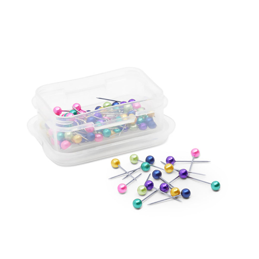 Dritz Petite Pearlized Pins - 3/4" Assorted Colors - 100 ct