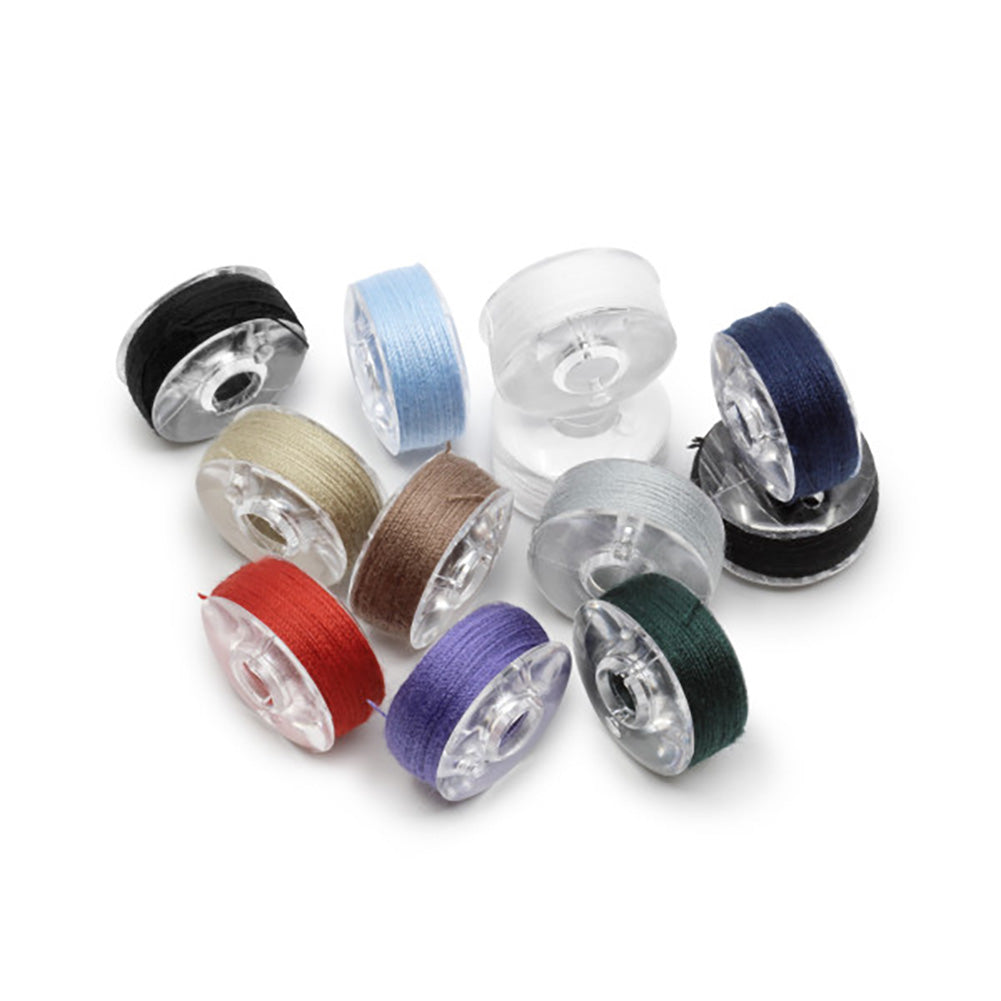 Dritz Class 66 Pre-Filled Bobbins - Assorted Colors - 12ct