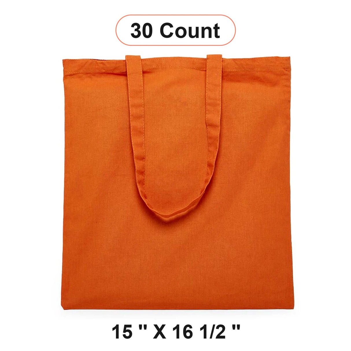 Reliable Flat Cotton Tote 15" x 16 1/2"